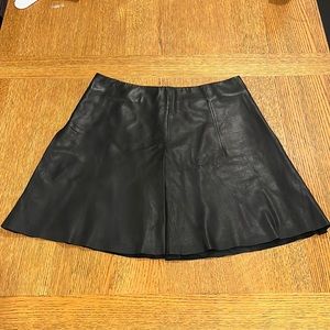 AllSaints leather mini skirt